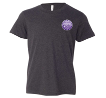GSGI Raygun T-Shirt, Gray w/ Purple Logo